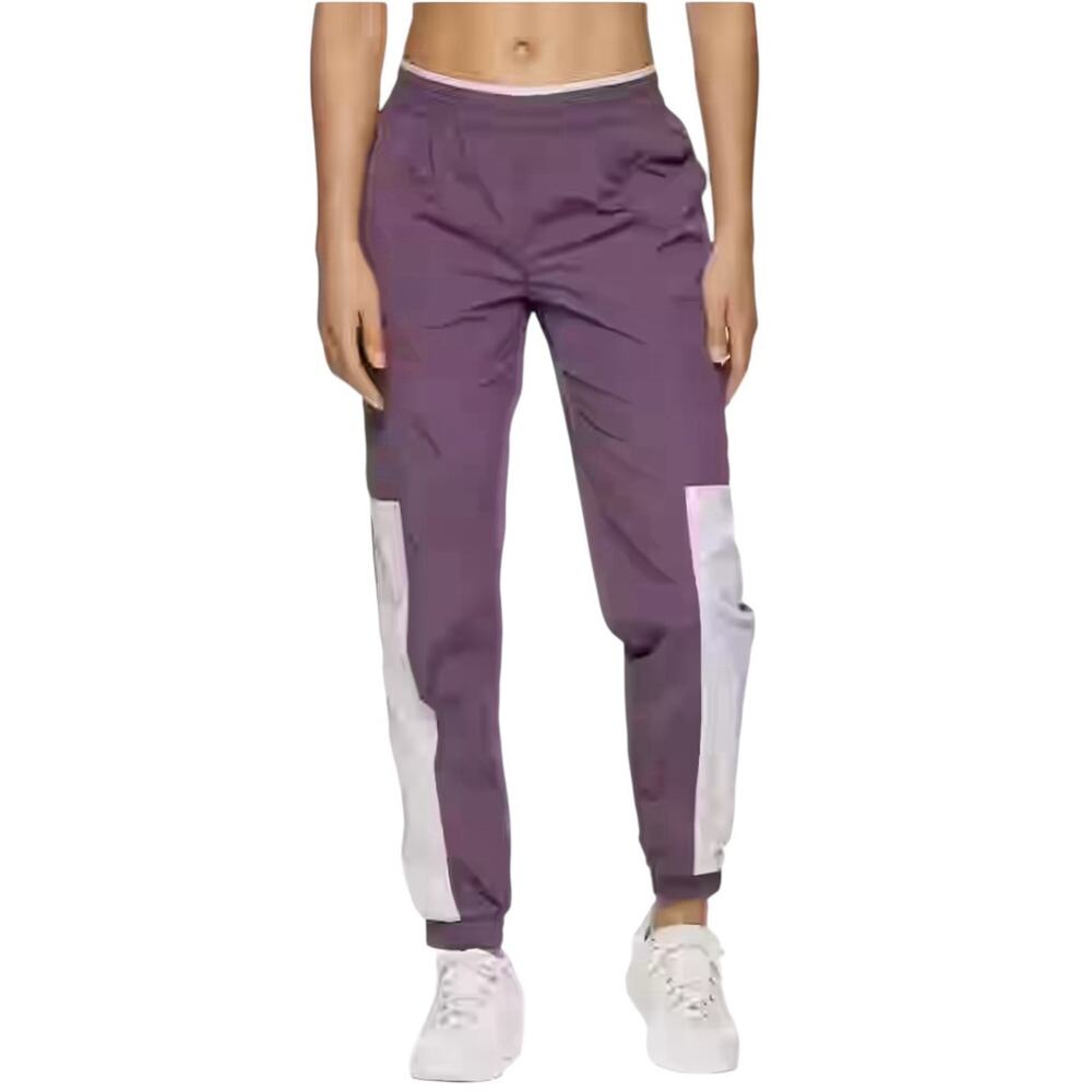 NWT Reebok Purple Focus Track Cuffed Jogger Active Pants Unisex Size Large NEW - Picture 2 of 16